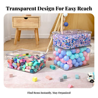 Building Block Storage Case Easy to Clean Kids Toy Organizer Chest Long-Lasting
