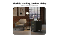 Compact Design Multi-Tier Trolley Easy to Move Rolling Tea Station Trolley Large Capacity Side Table Light Luxury Aesthetic for Apartment Dwellers, Office Workers, Living Room, Small Areas, Bedroom, Bathroom