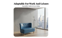 2-Seater Upholstered Banquette Nordic Design Booth Seating Minimalist design Cafe Loveseat for partners, Office Reception Area, boba Tea Shop, Bedroom