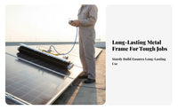 Photovoltaic Module Cleaning Robot Roller Brush Design Photovoltaic Panel Washing Machine Soft Filament S for Maintenance Experts, Rooftops