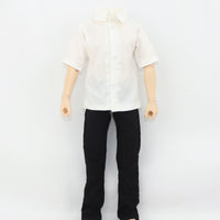 1/6 Doll Shirt Button-upward/6 Scale Doll Clothes Cloth Material 12 Inch Action Figure Clothes