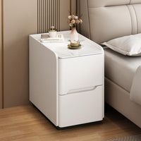 Installationwithout Cost Narrow Storage Cabinet Space-Saving Design Narrow 2-Drawer Cabinet Slim Profile Nightstand Easy to Clean for Apartment Dwellers, Homeowners, Pet Owners, Small Areas, Dorm Room, Hallway
