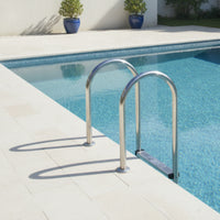 Two-Rung Pool Ladder Polished Stainless Steel Pool Ladder Rust-Resistant