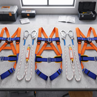 Full Body Safety Harness with Double Hooks and Buffer for High-Altitude Work