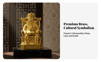 Wealth God Statue Lucky Charm for Altar, Grand Opening, Housewarming