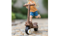 Creative Design Fairy Boy Scooter Figurine Ideal Gift Scooter Boy Statue Resin Elf Ornament for Desktop