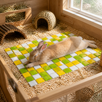 Pet Cooling Pad for Small Animals - Chew-Resistant Summer Relief Ice Mat for Rabbits, Guinea Pigs, and Hamsters