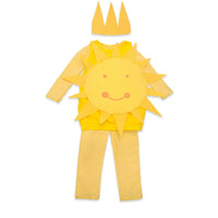 Soft Material Sun Costume Outfit Long-Sleeve Sun-Themed Costume Bright Colors Dress-up Clothing Fun Design for Children, Cosplay