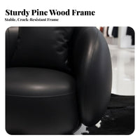 Modern Design Rounded Tub Chair Curved Outline Upholstered Circle Lounger Deep Seat Seating Furniture Multi-Purpose for Business Owners, Interior Designers, Reception Area, Hotel Lobby, Lounge, Living Room