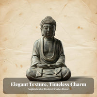 Aged Appearance Tathagata Buddha Statue Feng Shui Accent Chinese Design Buddha Ornament Serene Atmosphere Zen Decor for Meditation Practitioners, Mindful Movement Enthusiasts, Spiritual Seekers, Tea Room, Bedroom, Office