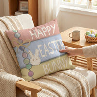 Easter Pillow Cover Festive Design Easter Bunny Pillow Case Sturdy Decorative Bunny Pillowcase for Gift Enthusiasts, Homeowners, Sofa, Living Room