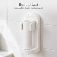 INS Style Wall-Mounted Toothbrush Holder with Suction Cup Mirror for Bathroom
