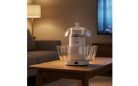 Clear Lid Electric Popcorn Appliance on/deactivate Switch Electric Popcorn Machine White Kitchen Appliance Household Use