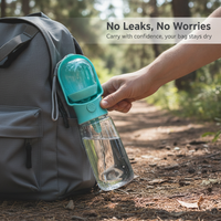 Portable Pet Water Bottle and Food Dispenser for Dogs and Cats