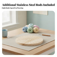 Round Crochet Blocking Board Evenly Spaced Holes Knitting Blocking Board Stainless Steel Craft Tool Smooth for Shaping Crocheted Pieces