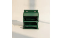 Squirrel Feeder with Perch Metal Squirrel Feeder Green for Wildlife Lovers