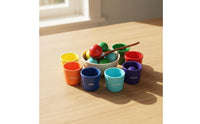 Fine Movement Skills Bead Placing Learning Toy Hand-Eye Coordination Child-Centered Bead Sorting Set Safe Materials Wooden Color Sorting Cup Portable for Preschoolers, Kids, Toddlers, Preschool, Classroom, Homeschool
