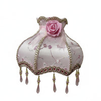 Retro Design Beaded Fringe Lampshade Handmade Craftsmanship Lamp Cover for Bedroom