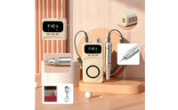Nail Drill Machine with Bits Low Vibration Electric Nail File with Handpiece Electric File Kit Reversible for Beginners