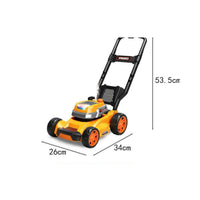 Four Wheels Spray Mist Mower Toy Control Knob Push Lawn Mower Toy for Children