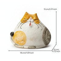 Cat Figurine Ornament Home Decor Textured