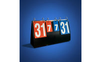 Multi-Game Scoreboard Waterproof Manual Flip Scoreboard Double-Sided Sports Gear for Coaches, Referees, Basketball, Competition, Football