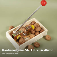 Labor-Saving Manual Walnut Sheller Easy to Use Macadamia Nut Opener Keeps Shelled Edibles Intact for Seniors
