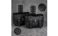 Water-Repellent Motorcycle Saddlebags Retro Motorcycle Side Bags Black Side Luggage Saddlebags Stable for Motorcyclists