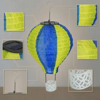 Hot Air Balloon Lantern Waterproof Balloon Lantern with Basket Whimsical