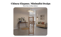 Hollow-out Design Folding Partition Screen Space-Saving Chinese Design Fretwork Screen Multi-Functional Freestanding Partition Wall Lightweight for Apartment Dwellers, Closed Ice Workers, Business Owners, Entrance Hall, Bedroom