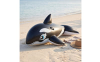Whale Pool Lounger Giant Whale Sit-on Orca Pool Lounger Waterproof Toy Realistic for Children, Beach