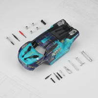1:18 RC Car Body Shell Easy to Replace Blue RC Body Shell Vehicle Part for Repair, Upgrade