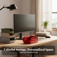 Stackable Metal container Space Saving Latching Utility Case adaptable for Kitchen
