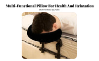 U-Shaped Headrest Pillow Multi-Functional U-Shaped Face down Pillow Easy to Clean Foldable Massage for Beauticians, Home, Bedroom, Medical Facility