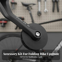 Folding Bike Derailleur Kit Aluminum Alloy External Rear Derailleur Set Cycle Drivetrain Modification Kit Multi-Speed