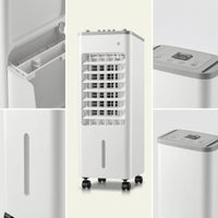 Slim Portable Evaporative Air Cooler Compact Portable Air Cooler for Small Rooms, Office
