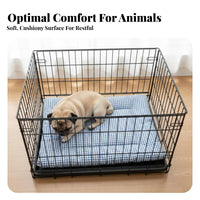 Checkered Pet Mat Machine launderable Crate Liner Warm for Home, Travel