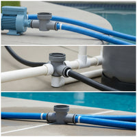 Pool Hose T Adapter Compatible Pool Hose Tee Connector Secure