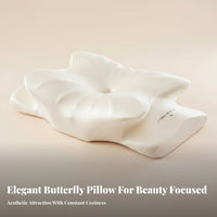 Ergonomic Design Butterfly Memory Foam Pillow Skin-Friendly Cervical Memory Foam Pillow Breathable Material for Adults, Night Sleep, Bed