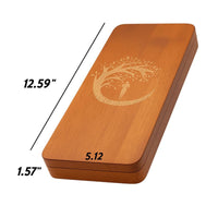 Decorative Design Wooden Mindfulness Foot Board Polished Wooden Meditation Board Wood Grain Wellness Gear