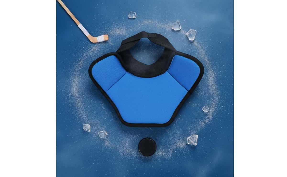 Ice Sport Neck Guard Thickened Padding Ice Sport Neck Protector Ergonomic Design Breathable for Adults, Training