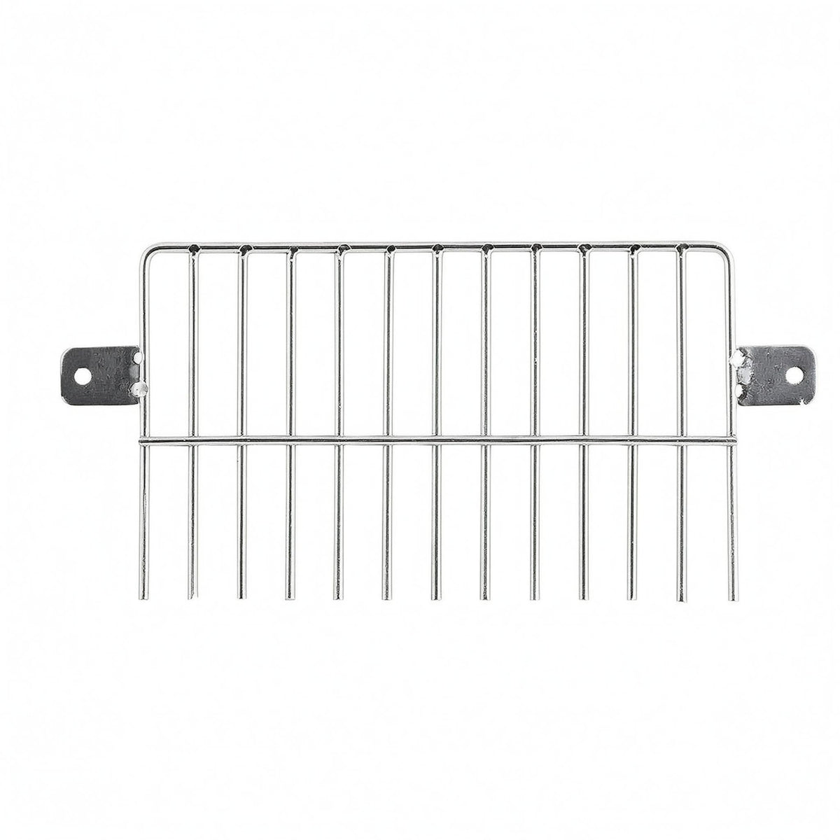 Unobstructed Design Wire Grate Drain Guard Mounting Tabs Rectangular Drain Guard Debris Blocker Home Drainage Vertical Rods for Roof, Balcony, Side Wall