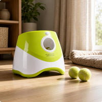 Indoor Outdoor USB Rechargeable Tennis Ball Launcher Compact USB Rechargeable Ball Thrower Front Loading Interactive Fetch Launcher