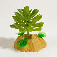 Realistic Fake Plants with Weighted Base, Snake Accessories for Vivarium, Aquatic Aquarium and Lush Terrarium Decor