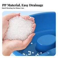 Lay-down Hair Washing Sink Comfortable Neck Support Bedside Hair Washing Tray Easy Drainage Bedside Shampoo Sink for Elderly, in Bed, Hospital, Travel