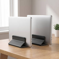 Vertical Stand, with Adjustable Width Aluminum Vertical Laptop Stand Compact Desktop Laptop Holder for Professionals