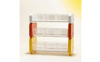 Three-Tier Desktop Storage Rack Clear Desk Storage Rack Modern Desktop Organizer Shelf Multi-Functional for Tea Station