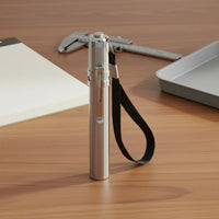 365nm Wavelength Fluorescent Agent Tester Pen Stainless Steel Body Pen Light Multifunctional Handheld Blacklight Lightweight for Parents, Collectors, Household Inspection, Camping
