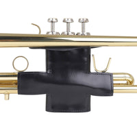 Leather Trumpet Hand Protector Protects Finish Instrument Valve Guard Sweat Protection Musical Instrument Accessory for Students, Instrumentalists