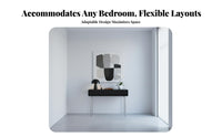 Extendable Design Retractable Dressing Table French design Vanity Desk with Mirror and Storage 2-in-1 Function Bedroom Furniture Adjustable Layout for Small Apartment Dwellers, Women, Teens